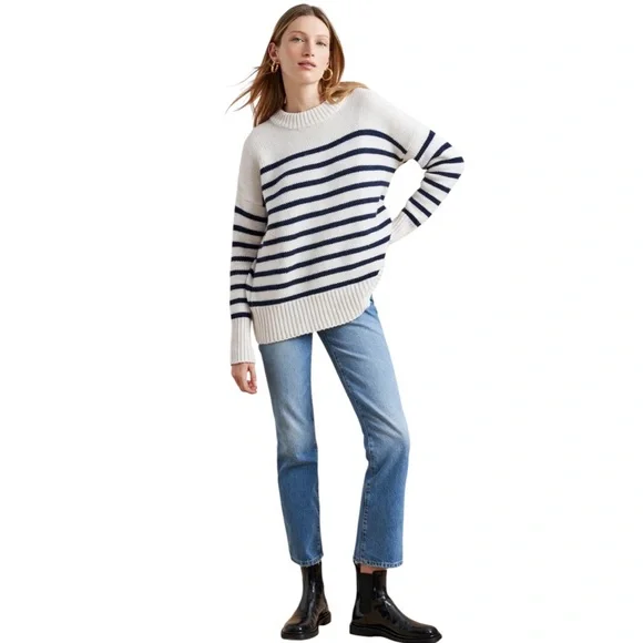La Ligne Marin Sweater. S. Cream/Navy. EUC. - Picture 2 of 12